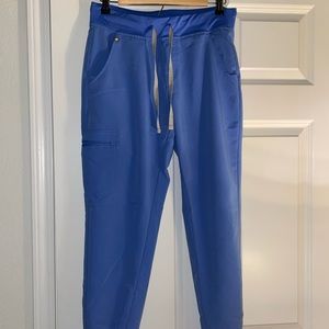 FIGS Zamora Jogger Scrubs in Ceil Blue- Size Small.
